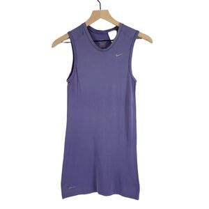 Nike Dri-Fit SIZE S Purple Sleeveless Running Workout Tank Top Fitted Women's